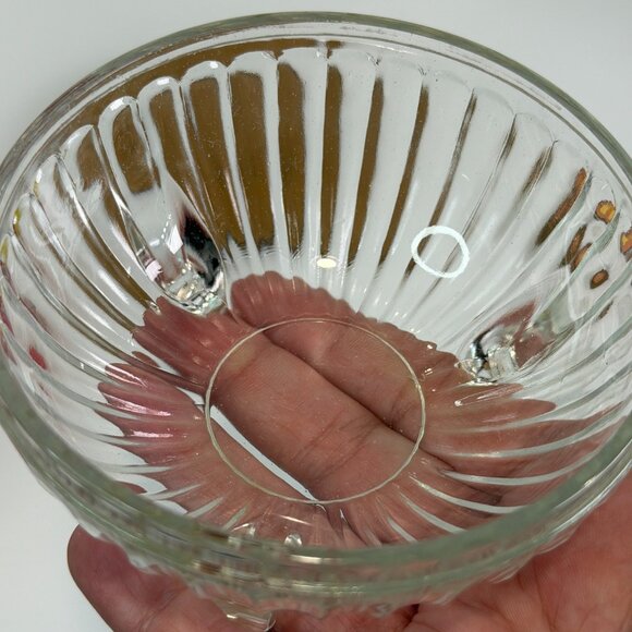 Vintage Art Deco MCM Powder Glass Jar Trinket Metal Lid Grannycore Lot of 2 - Picture 13 of 16